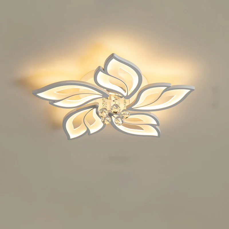 WOMO Big Flower Crystal Flush Mount Ceiling Light-WM1107 - Image 14