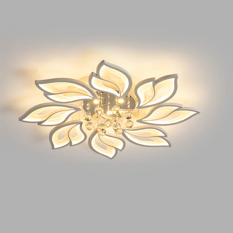 WOMO Big Flower Crystal Flush Mount Ceiling Light-WM1107 - Image 16