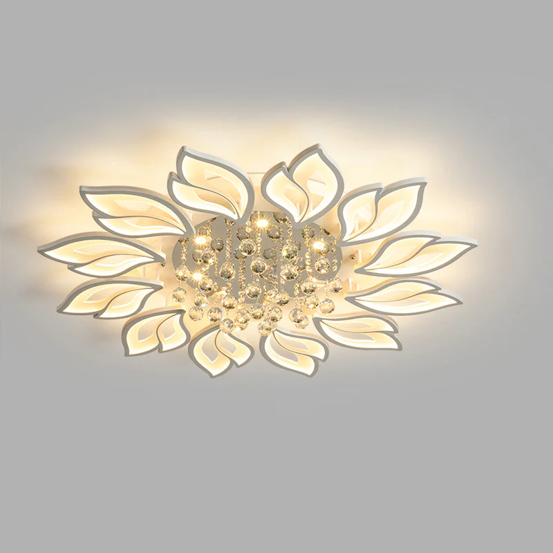WOMO Big Flower Crystal Flush Mount Ceiling Light-WM1107 - Image 20