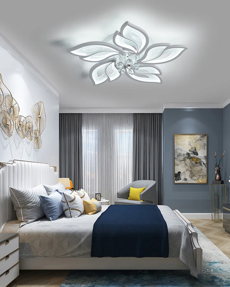 WOMO Big Flower Crystal Flush Mount Ceiling Light-WM1107 - Image 8