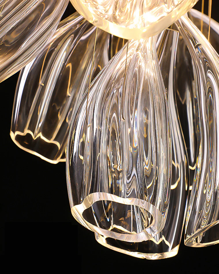 WOMO Flower Glass Foyer Chandelier-WM2341 - Image 5