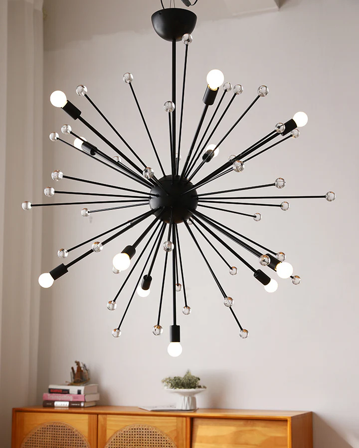WOMO Flower Globe Chandelier-WM3075 - Image 3