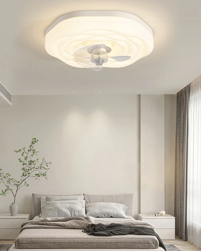 WOMO Flower Low Profile Ceiling Fan Lamp -WM5272 - Image 4