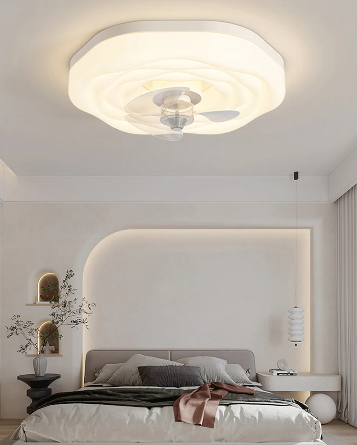 WOMO Flower Low Profile Ceiling Fan Lamp -WM5272 - Image 6