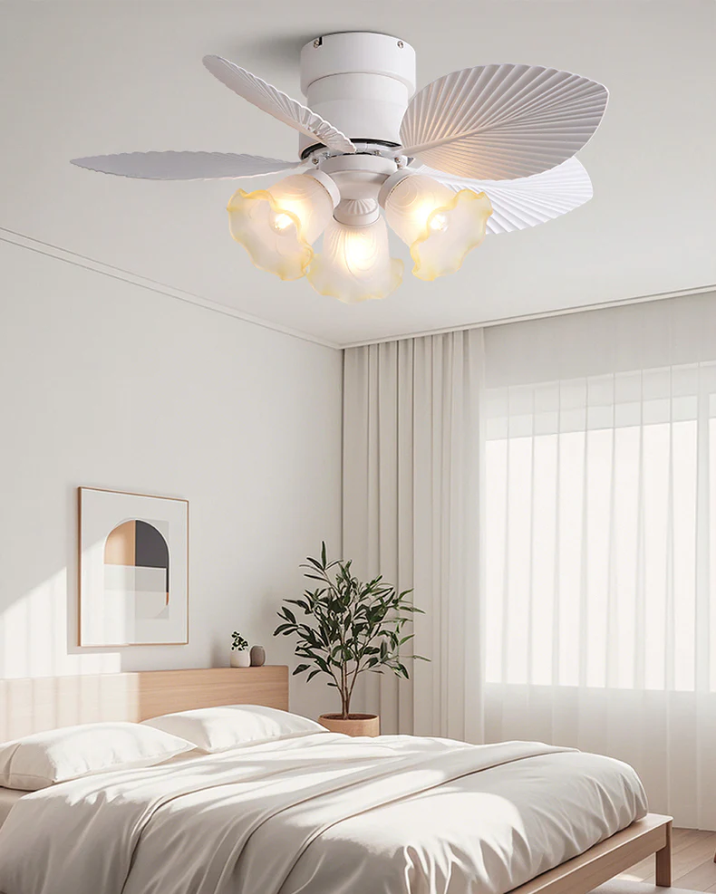 WOMO Flower Low Profile Ceiling Fan Lamp - WM5282b - Image 3