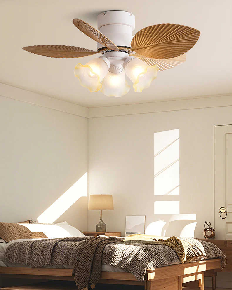 WOMO Flower Low Profile Ceiling Fan Lamp - WM5282b - Image 8