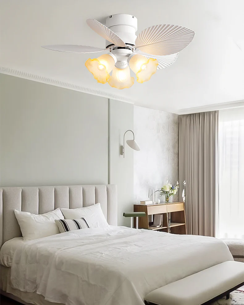 WOMO Flower Low Profile Ceiling Fan Lamp - WM5282b - Image 9