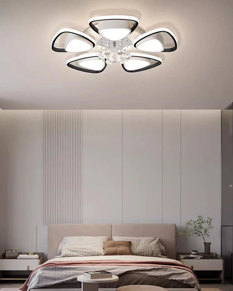WOMO Big Flower Crystal Flush Mount Ceiling Light-WM1075 - Image 3