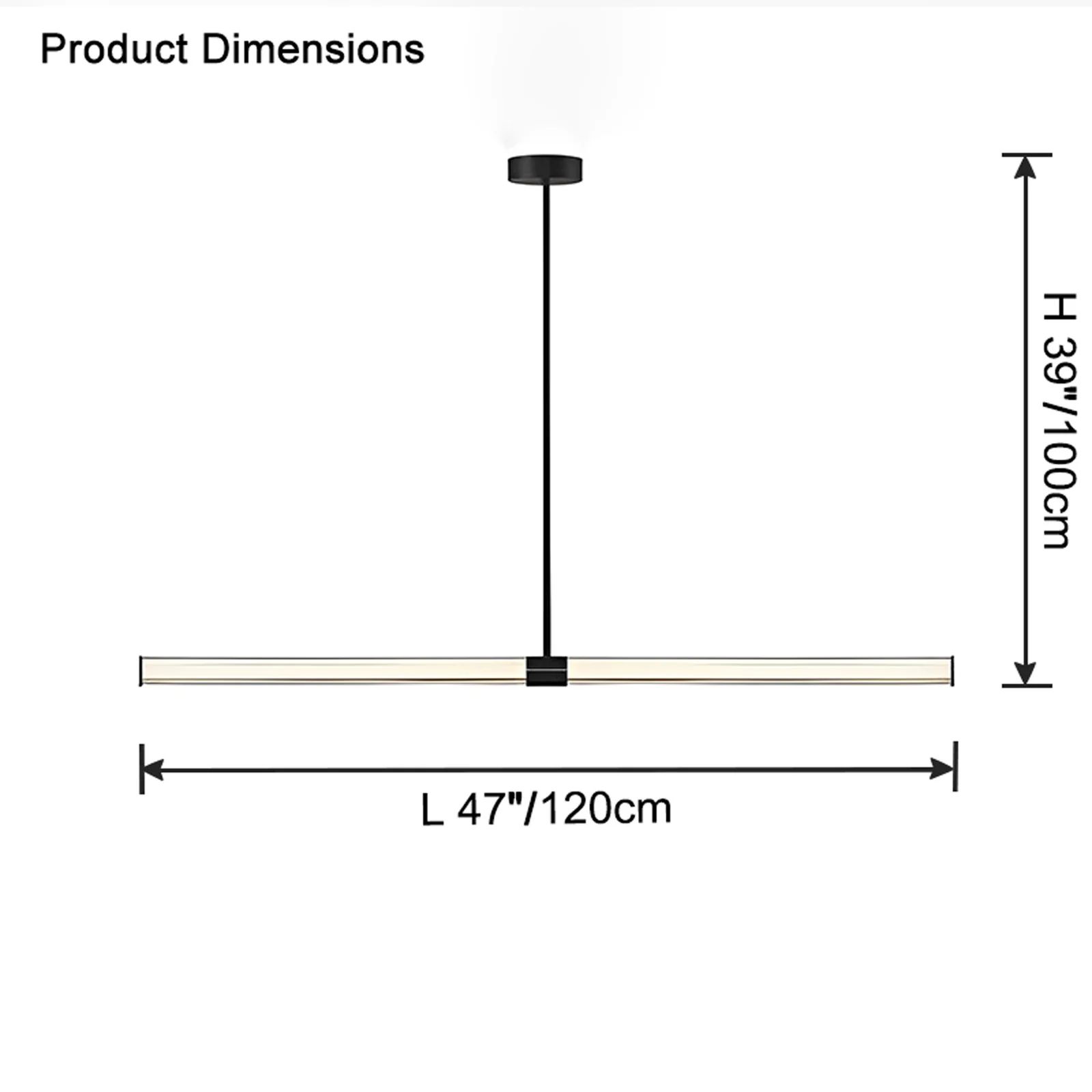 WOMO Fluted Glass Linear Chandelier-WM2776 - Image 16