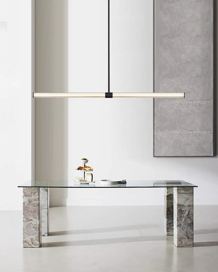 WOMO Fluted Glass Linear Chandelier-WM2776 - Image 3