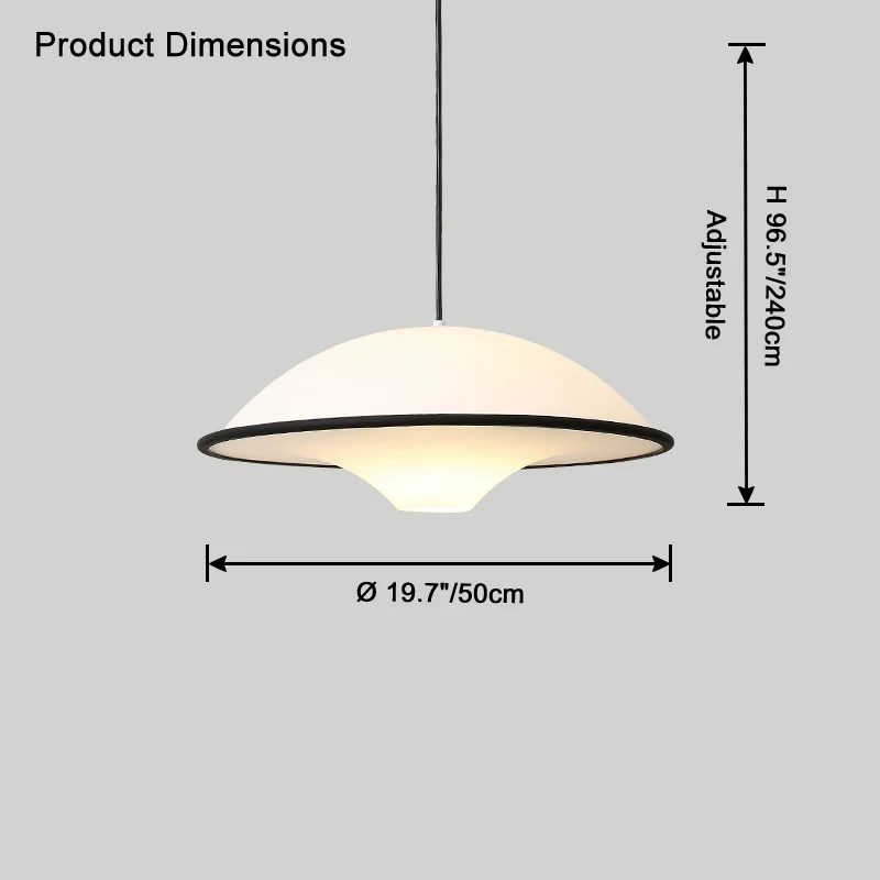 WOMO Flying Saucer Pendant Light-WM2819 - Image 17