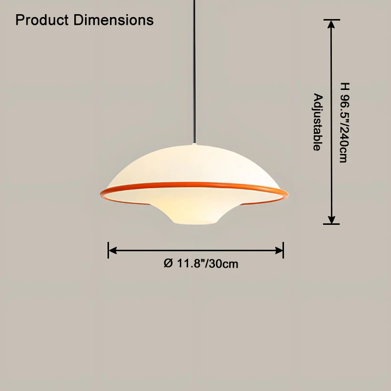 WOMO Flying Saucer Pendant Light-WM2819 - Image 19