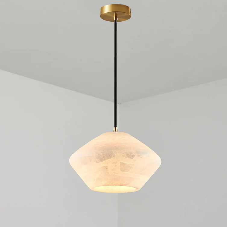 WOMO Flying Saucer Alabaster Pendant Light-WM2840 - Image 7