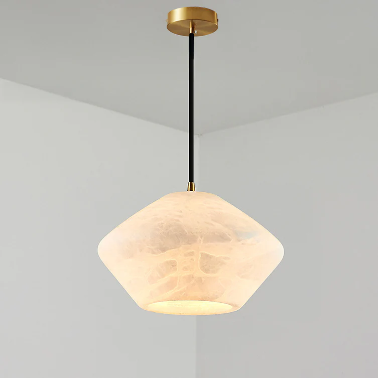 WOMO Flying Saucer Alabaster Pendant Light-WM2840 - Image 9