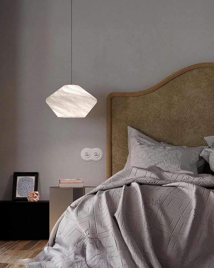 WOMO Flying Saucer Alabaster Pendant Light-WM2877 - Image 2