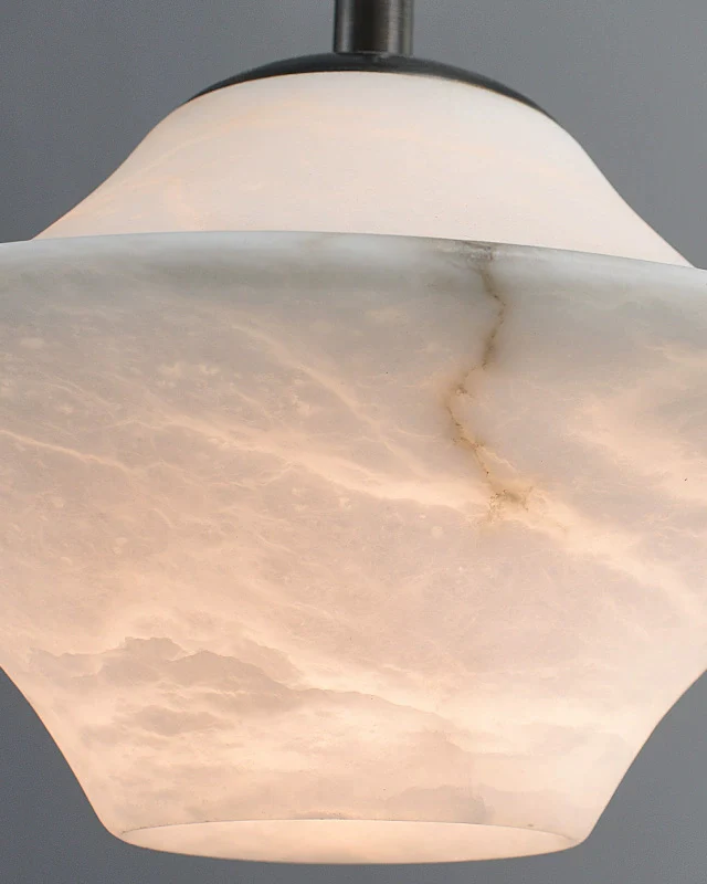 WOMO Flying Saucer Alabaster Pendant Light-WM2878 - Image 9