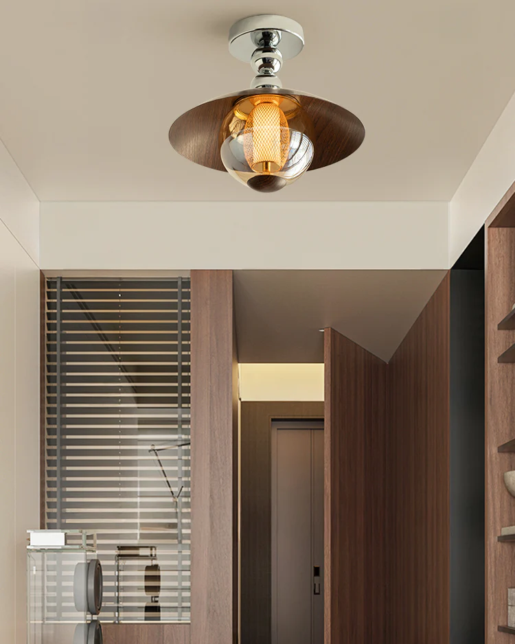 WOMO Flying Saucer Glass Ceiling Light-WM1220 - Image 2