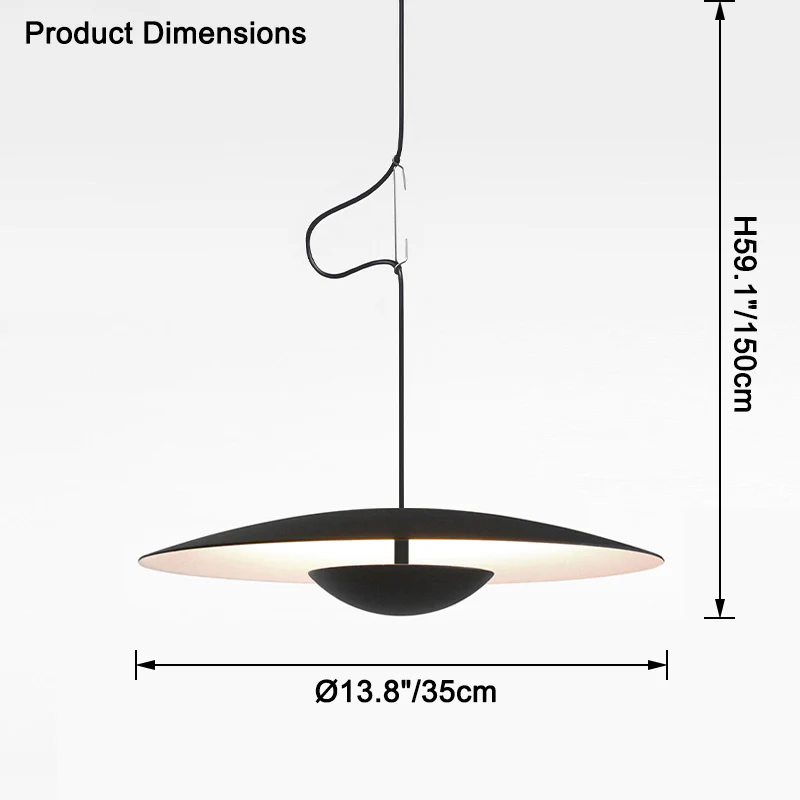 WOMO Flying Saucer Pendant Light-WM2578 - Image 13