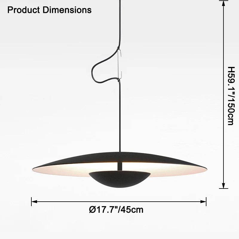 WOMO Flying Saucer Pendant Light-WM2578 - Image 15