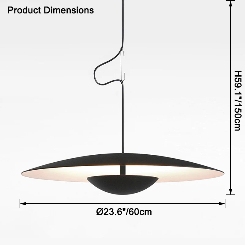 WOMO Flying Saucer Pendant Light-WM2578 - Image 17