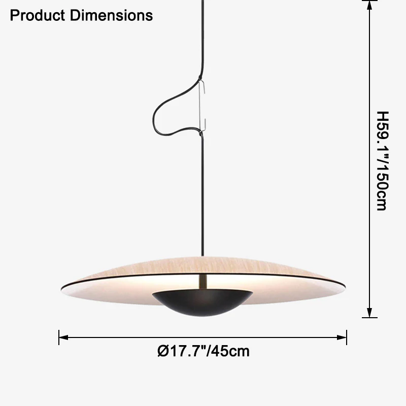 WOMO Flying Saucer Pendant Light-WM2578 - Image 21