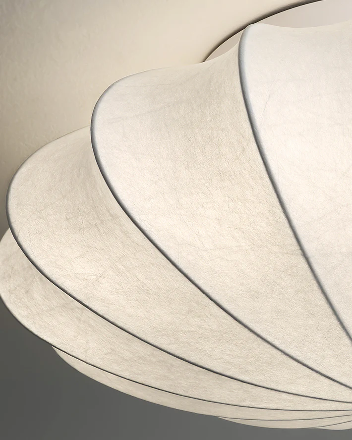 WOMO Flying Saucer Silk Flush Mount Ceiling Light-WM1113 - Image 10