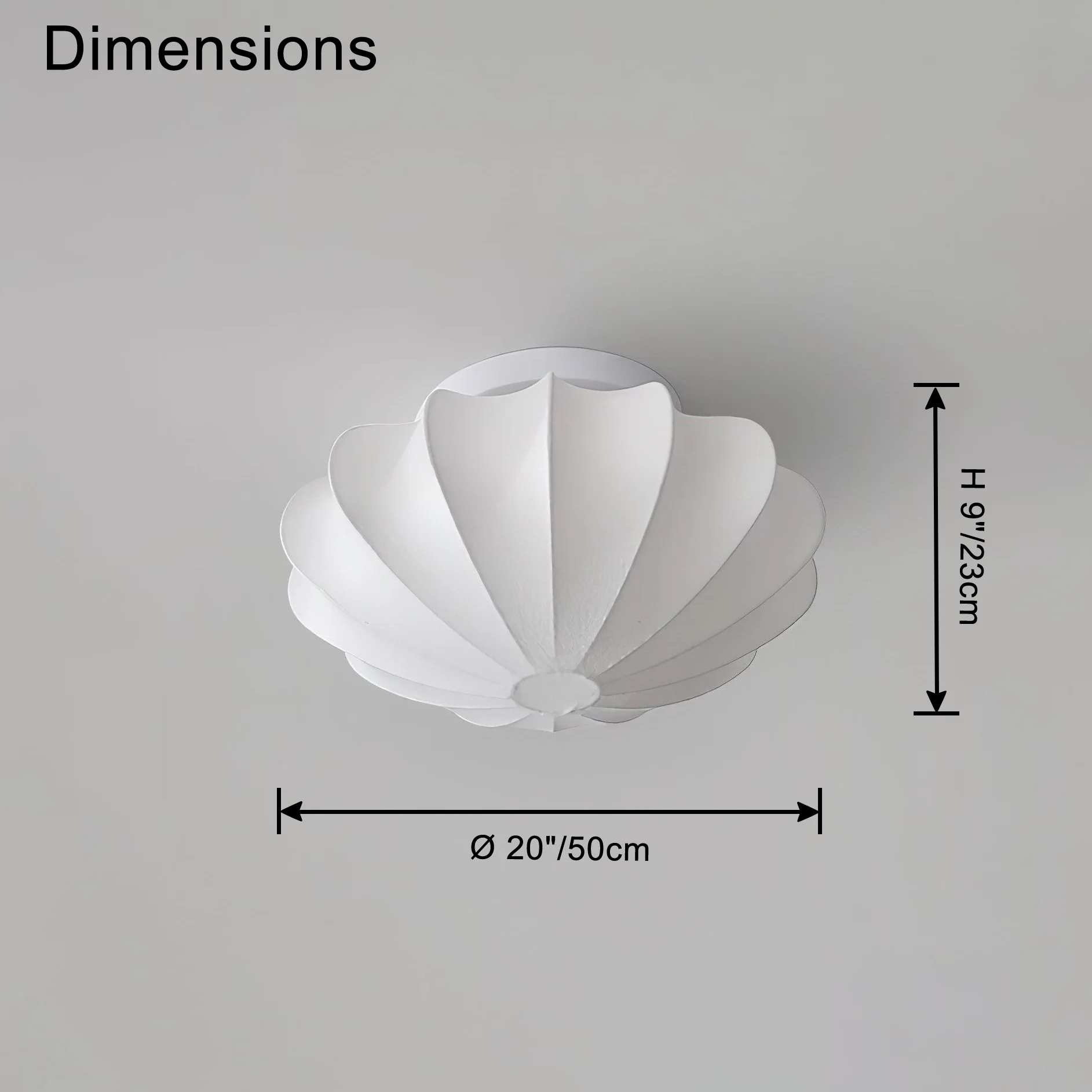 WOMO Flying Saucer Silk Flush Mount Ceiling Light-WM1113 - Image 14