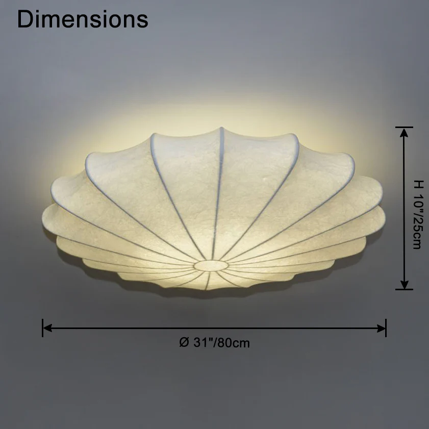 WOMO Flying Saucer Silk Flush Mount Ceiling Light-WM1113 - Image 18