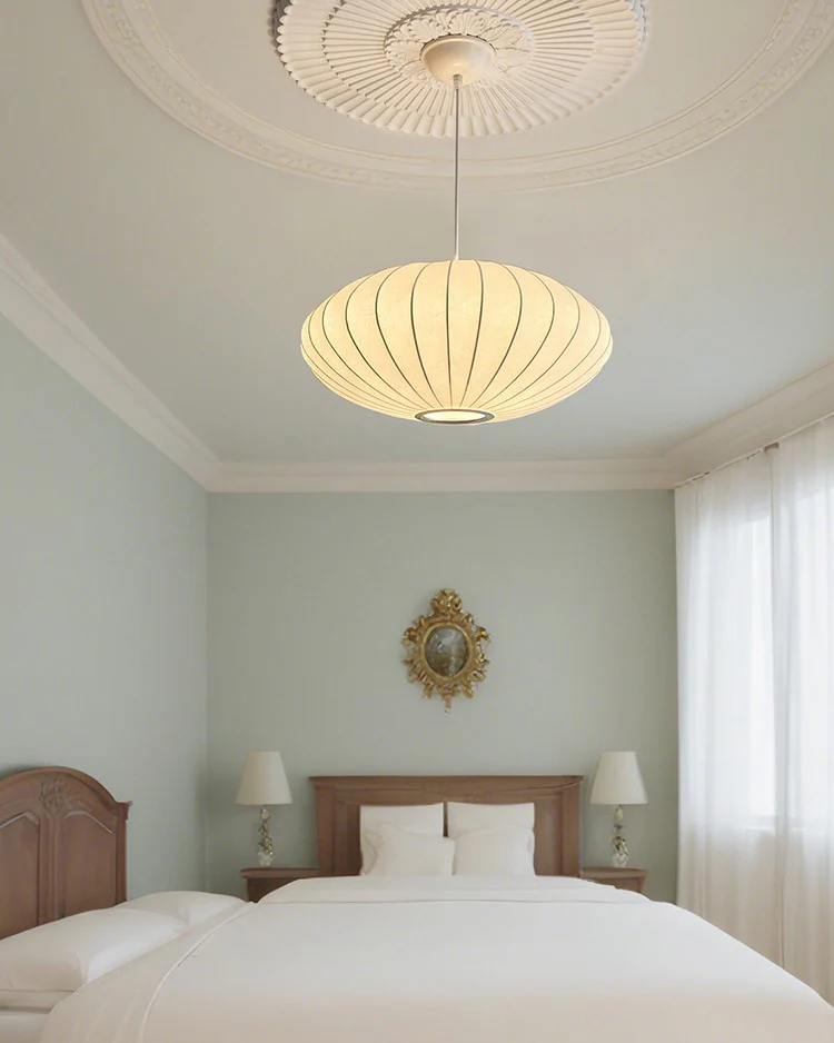 WOMO Flying Saucer Silk Pendant Light-WM2534 - Image 11