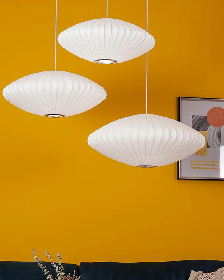 WOMO Flying Saucer Silk Pendant Light-WM2534 - Image 12