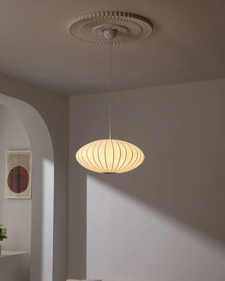 WOMO Flying Saucer Silk Pendant Light-WM2534 - Image 14