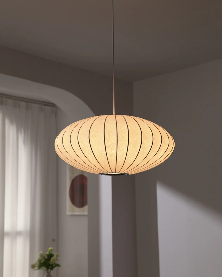 WOMO Flying Saucer Silk Pendant Light-WM2534 - Image 17