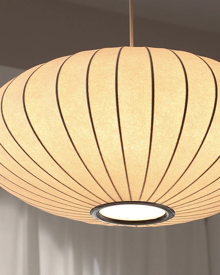 WOMO Flying Saucer Silk Pendant Light-WM2534 - Image 20