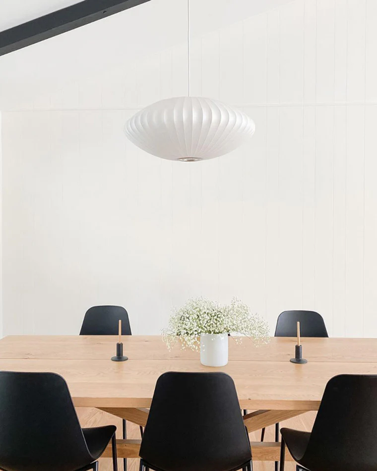 WOMO Flying Saucer Silk Pendant Light-WM2534 - Image 3