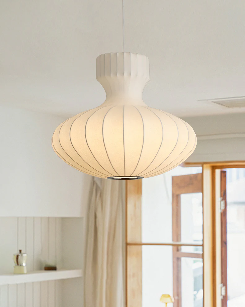 WOMO Flying Saucer Silk Pendant Light-WM2977 - Image 3