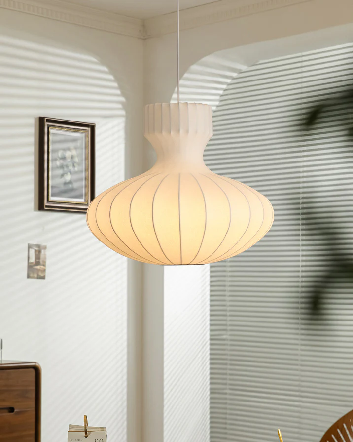 WOMO Flying Saucer Silk Pendant Light-WM2977 - Image 5