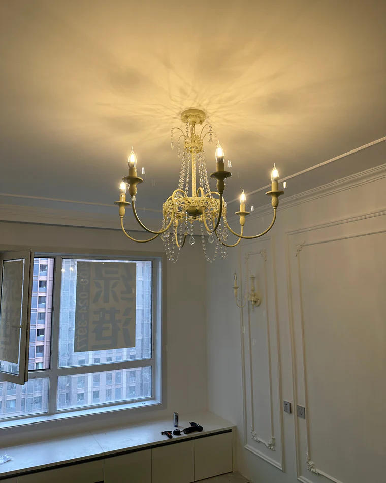 WOMO French Candelabra Crystal Chandelier-WM2398 - Image 12