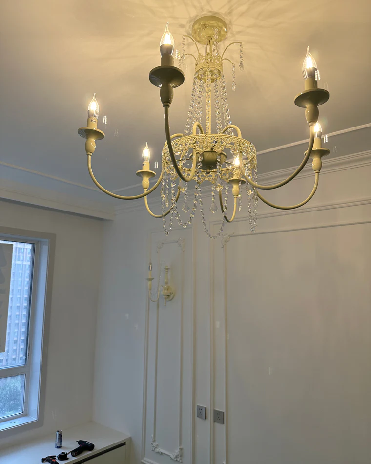 WOMO French Candelabra Crystal Chandelier-WM2398 - Image 13