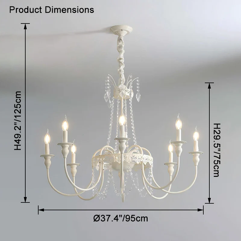 WOMO French Candelabra Crystal Chandelier-WM2398 - Image 31