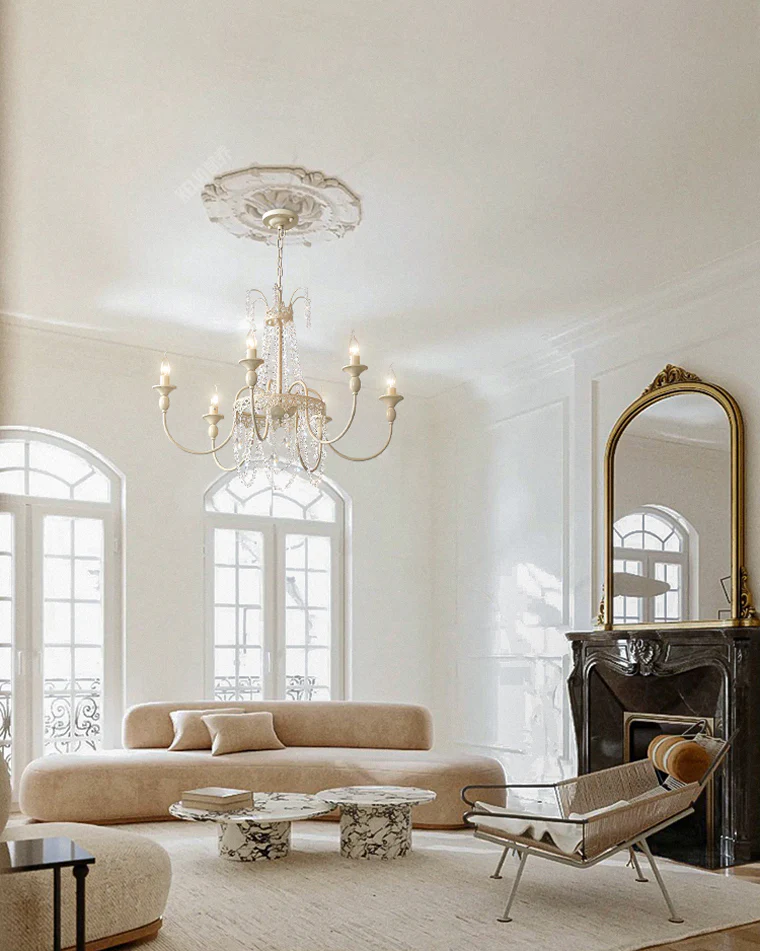 WOMO French Candelabra Crystal Chandelier-WM2398 - Image 4