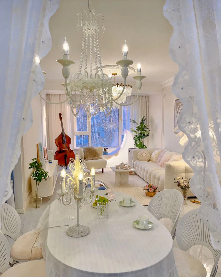 WOMO French Candelabra Crystal Chandelier-WM2398 - Image 6