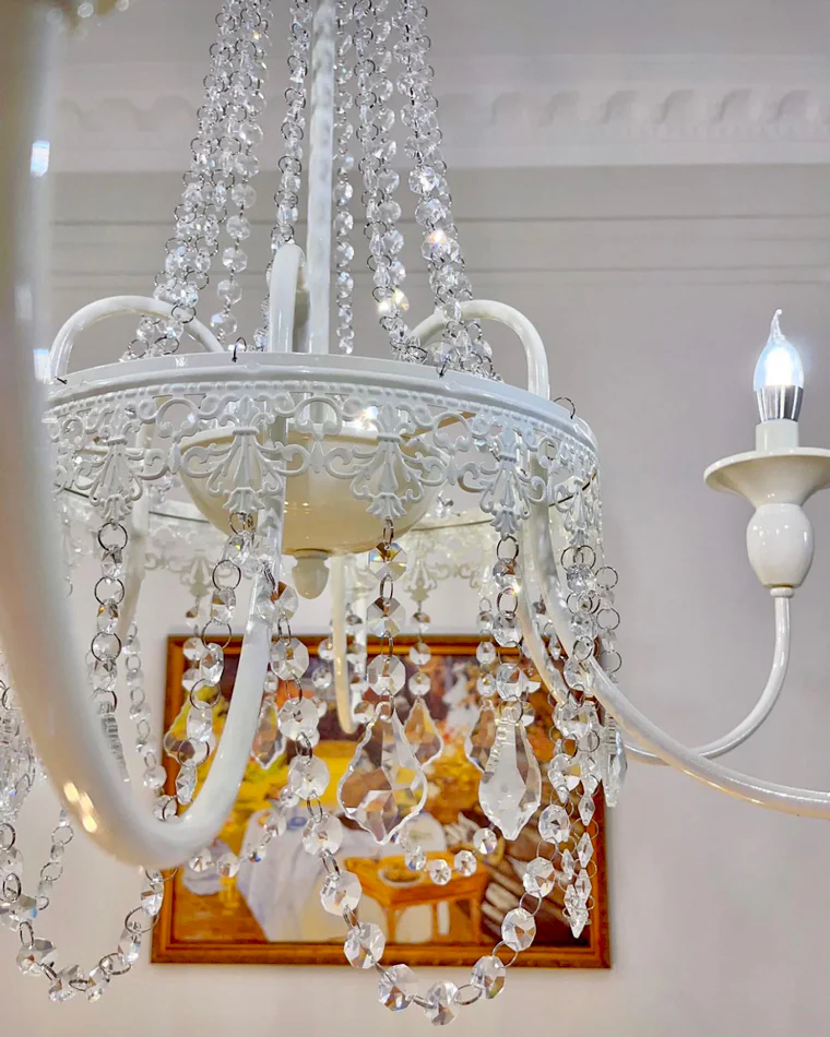 WOMO French Candelabra Crystal Chandelier-WM2398 - Image 7