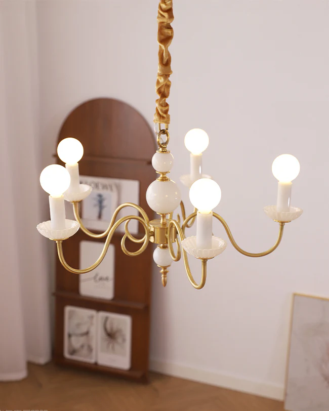 WOMO French Candle Chandelier-WM3078 - Image 12