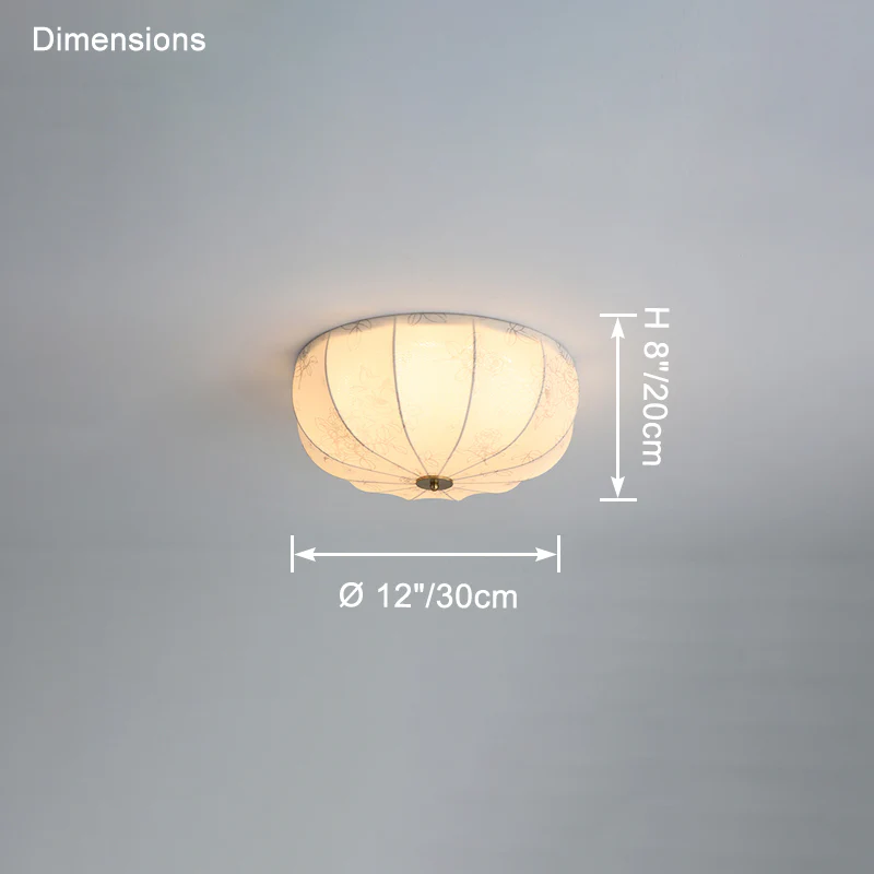 WOMO French Fabric Ceiling Light-WM1146 - Image 11
