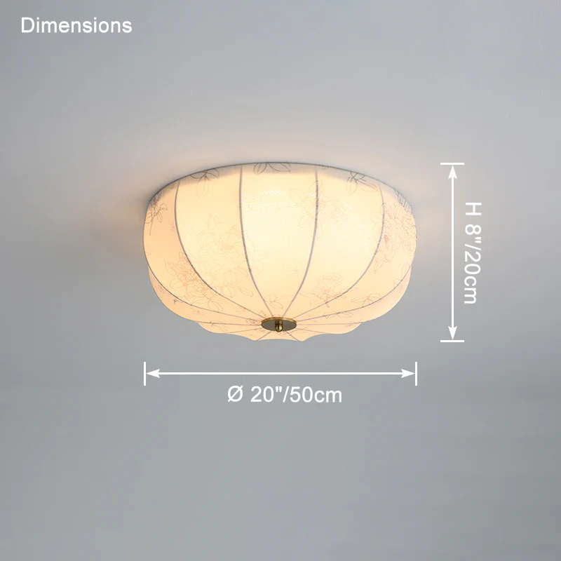 WOMO French Fabric Ceiling Light-WM1146 - Image 15