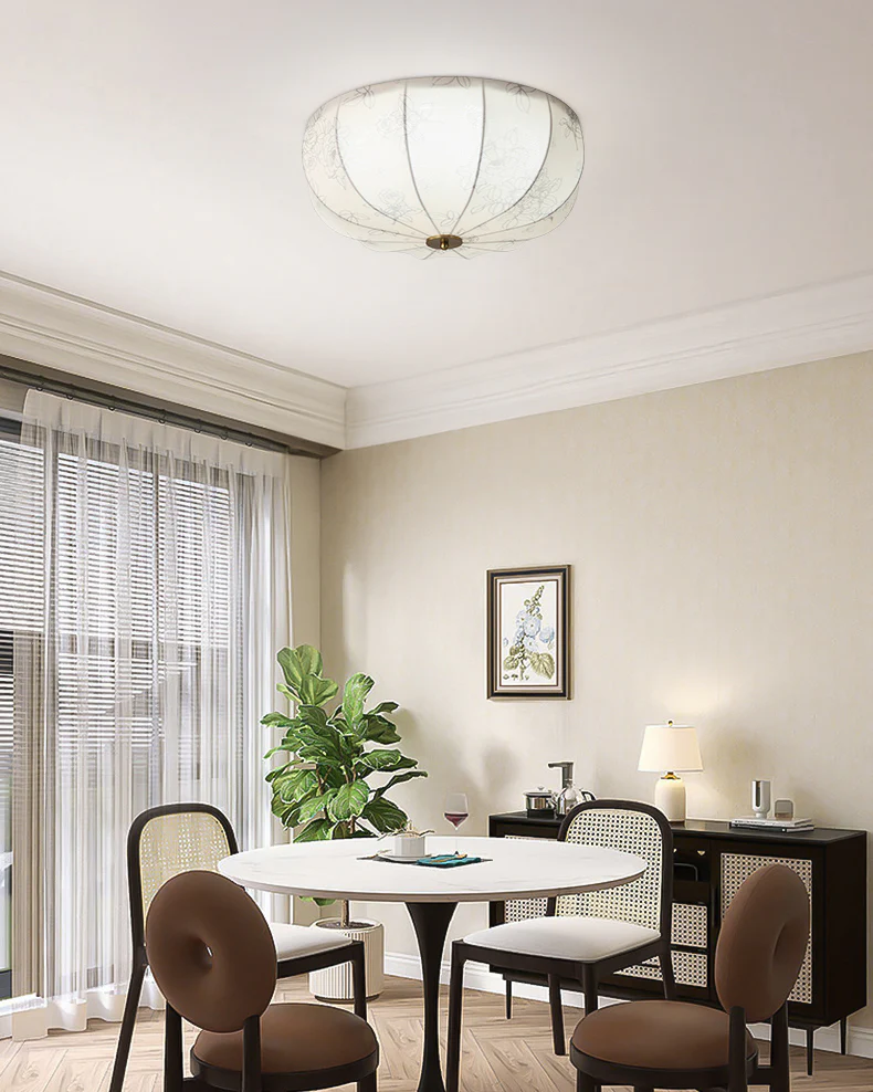 WOMO French Fabric Ceiling Light-WM1146 - Image 5