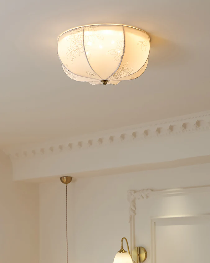 WOMO French Fabric Ceiling Light-WM1146 - Image 8