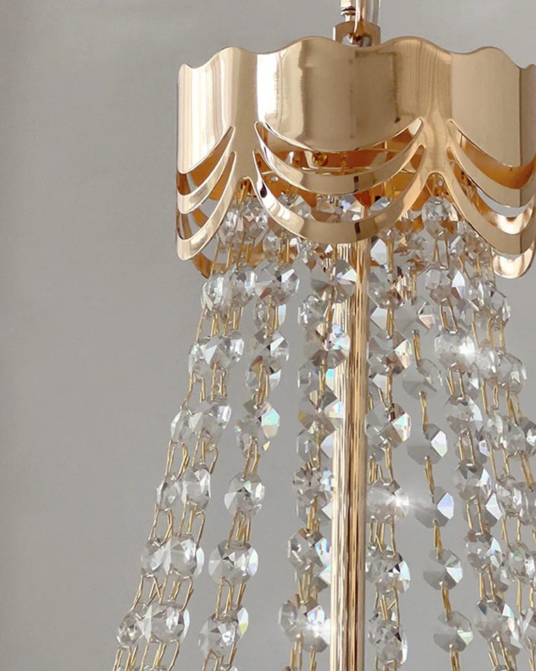 WOMO French Flower Glass Chandelier-WM2377 - Image 11