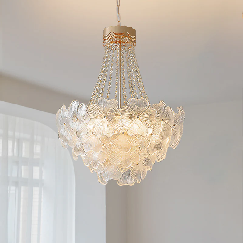 WOMO French Flower Glass Chandelier-WM2377 - Image 13
