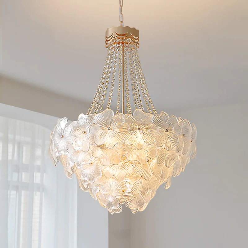 WOMO French Flower Glass Chandelier-WM2377 - Image 15